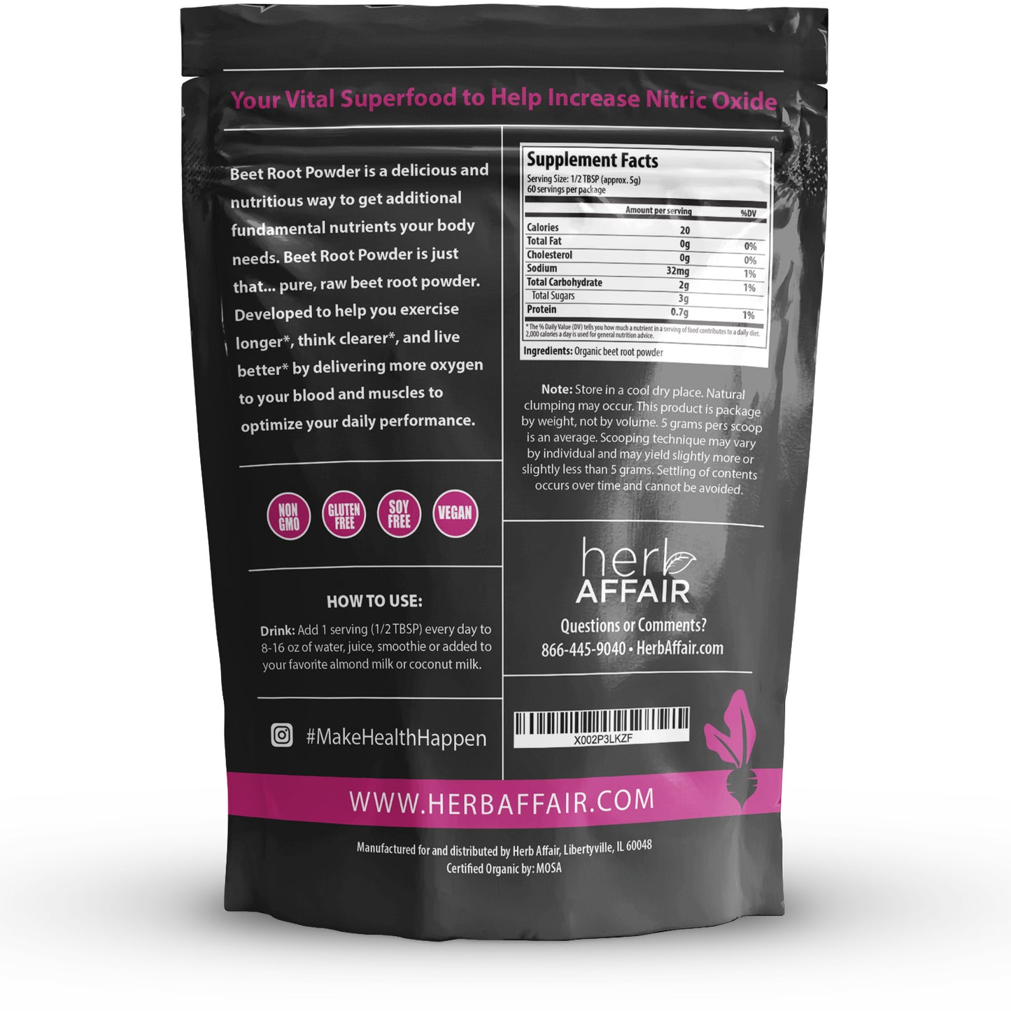 Organic Beet Root Powder (10.58 oz)