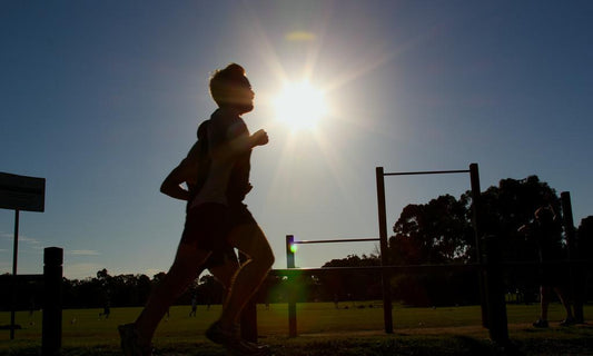 A man is running
