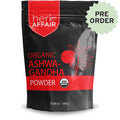 Herb Affair Organic Ashwagandha Powder packaging on a white background