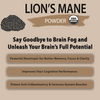 Organic Lion's Mane Mushroom Powder (7.05 oz)