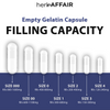 Empty Gelatin Capsules "Size 00" (1000 ct)