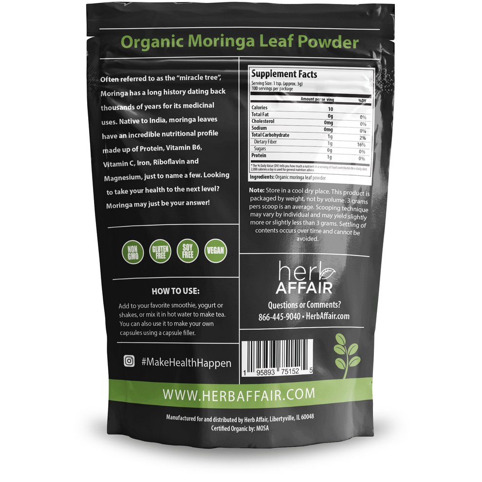 Organic Moringa Oleifera Powder | Moringa Supplement – Herb Affair