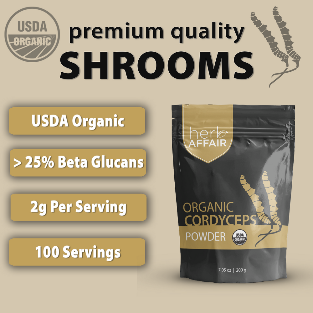 Organic Cordyceps Mushroom Powder (7.05 oz)